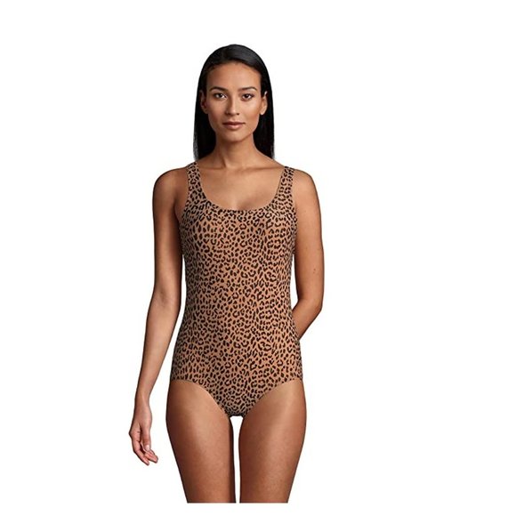 Lands' End Other - NWT Lands' End Womens Scoop Neck Soft Cup Tugless One Piece Swim Sz 2 $130 GG215